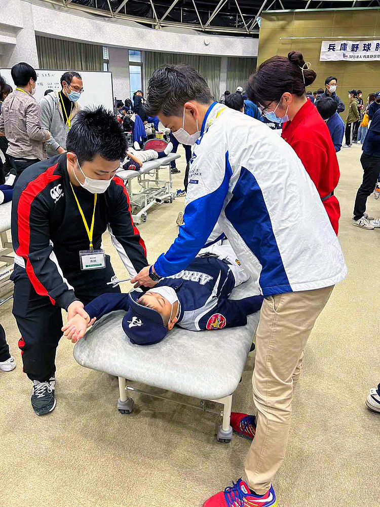 「第6回兵庫野球肘検診」が開催されました。