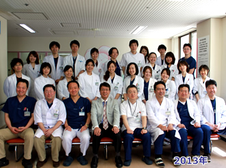 神戸大学大学院医学研究科外科系講座産科婦人科学分野 集合写真H25年