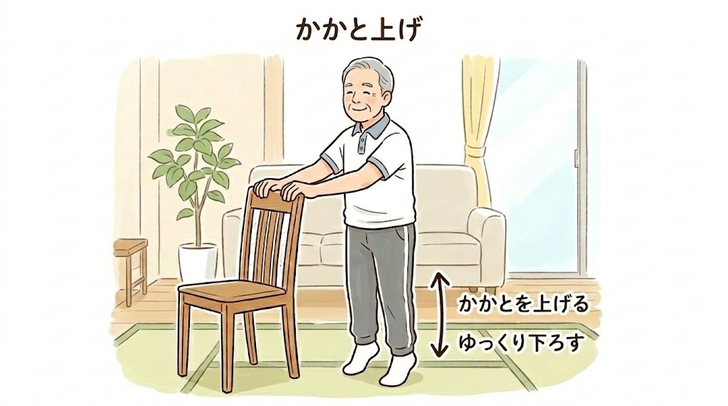かかと上げ
