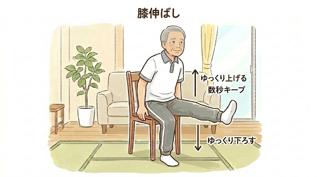 膝伸ばし