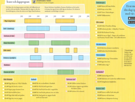 野外劇場のプログラム